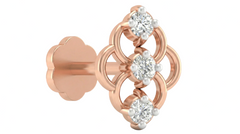 18K Gold & Diamond Stud Nose Pin KRA50157
