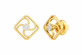 18K Gold & Diamond Women Stud Earring KSK068