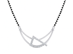 महिलाओं के लिए गोल्ड और डायमंड मॉडर्न मंगलसूत्र KRB50043