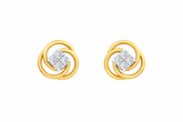 18K Gold & Diamond Women Stud Earring KRK30043
