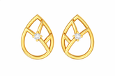 18K Gold & Diamond Women Stud Earring KER-33
