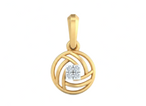 18K Gold & Diamond Dailywear Pendant KSK084