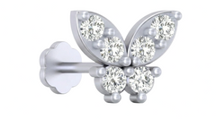 18K Gold & Diamond Stud Nose Pin KRA50069