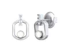 18K Gold & Diamond Women Dailywear Earring KSK025