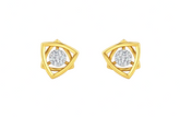 18K Gold & Diamond Solitaire Women Earring KRK30040