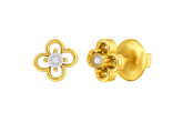 18K Gold & Diamond Women Stud Earring KSK057