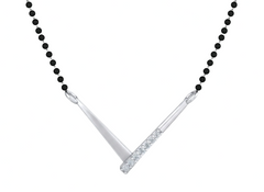 18K Gold & Diamond Beaded Mangalsutra For Women KSK190