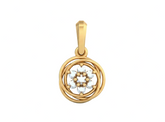 18K Gold & Diamond Floral Pendant KSK135