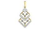 18K Gold & Diamond Floral Pendant Set KRA40021P