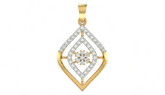 18K Gold & Diamond Floral PENDANT SET KRA40014P