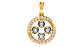 18K Gold & Diamond Floral PENDANT SET KRA40009P