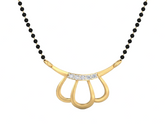 Gold & Diamond Beaded Mangalsutra For Women KRC50100