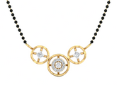 Gold & Diamond Beaded Mangalsutra For Women KRB50033