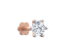 18K Gold & Diamond Stud Nose Pin KRA50040