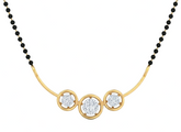Gold & Diamond Beaded Mangalsutra For Women KRB50032