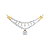 18K Gold & Diamond Dailywear Mangalsutra For Women KRB90054