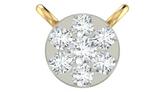 Gold & Diamond Round Mangalsutra For Women KRC50075