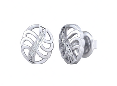 18K Gold & Diamond Women Stud Earring KSK043