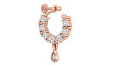18K Gold & Diamond Nose Ring KRC80308