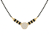 Gold & Diamond Beaded Mangalsutra For Women KRB50050