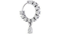 18K Gold & Diamond Nose Ring KRC80310
