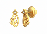 18K Gold & Diamond Women Dailywear Earring KSK065