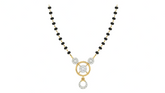 Gold & Diamond Beaded Mangalsutra For Women KRC50104