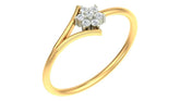 18K Gold & Diamond Dailywear Ring For Women KLR-79