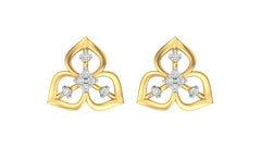 18K Gold & Diamond Women Stud Earring KER-04