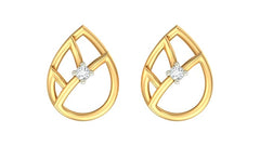 18K Gold & Diamond Women Stud Earring KER-33