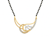 Gold & Diamond Modern Beaded Mangalsutra For Women KRB50048