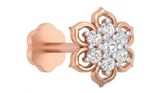 18K Gold & Diamond Stud Nose Pin KRA50250