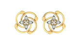 18K Gold & Diamond Women Stud Earring KER-69