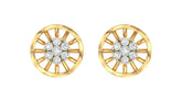 18K Gold & Diamond Women Stud Earring KER-38