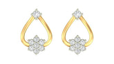 18K Gold & Diamond Women Stud Earring KER-83