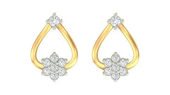 18K Gold & Diamond Women Stud Earring KER-83