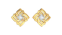 18K Gold & Diamond Women Earring KER-43