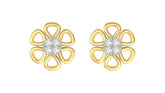 18K Gold & Diamond Women Stud Earring KER-105
