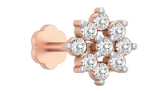 18K Gold & Diamond Stud Nose Pin KRA50251