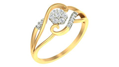 18K Gold & Diamond Ring For Women KLR-105
