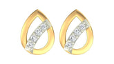 18K Gold & Diamond Women Dailywear Earring KER-77