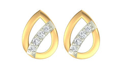 18K Gold & Diamond Women Earring KER-77