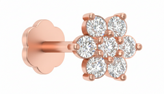 18K Gold & Diamond Stud Nose Pin KRA50041