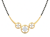 Gold & Diamond Beaded Mangalsutra For Women KRB50039