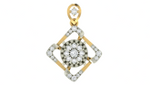 18K Gold & Diamond Floral Pendant Set KRA40015P