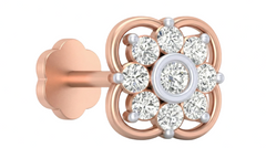 18K Gold & Diamond Stud Nose Pin KRA50110