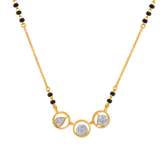 18K Gold & Diamond Mangalsutra For Women M6612MYD0010