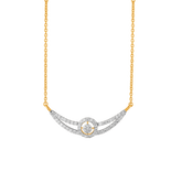 18K गोल्ड और डायमंड मंगलसूत्र महिलाओं के लिए M6598MYD0009