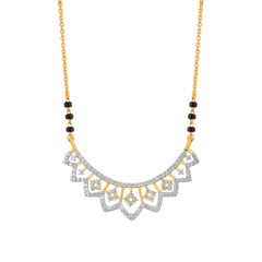 18K Gold & Diamond Mangalsutra For Women M0017JYD0032