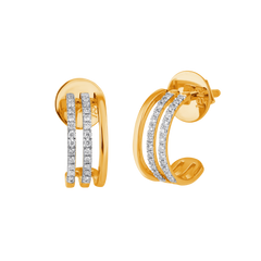 18K Gold & Diamond Women Earring ES6689RYD0003